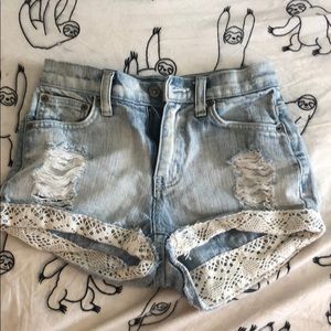 Carmar lace shorts